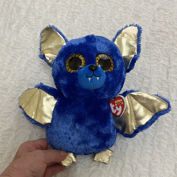 NWT TY Collection Boo’s Ozzy The Bat 10"  Silk Blue Stuffed Plush - Picture 12 of 15